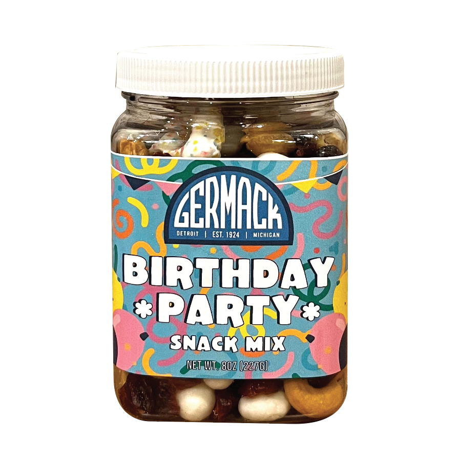 Picture Birthday Party Snack Mix - 8oz - Yogurt Pretzels, Yogurt Raisins, Dried Cranberries, Cashews & Peanuts