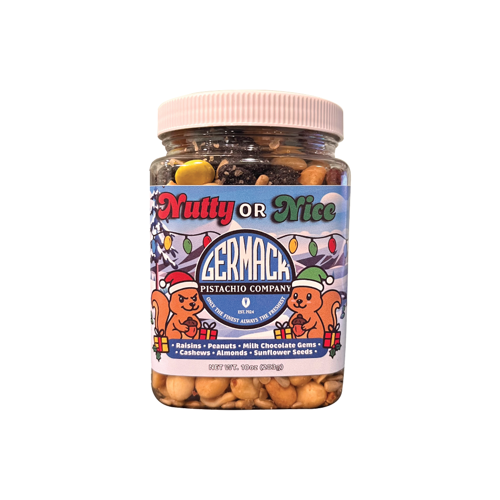 Picture Nutty or Nice Trail Mix - Holiday Mini Jar - 10oz