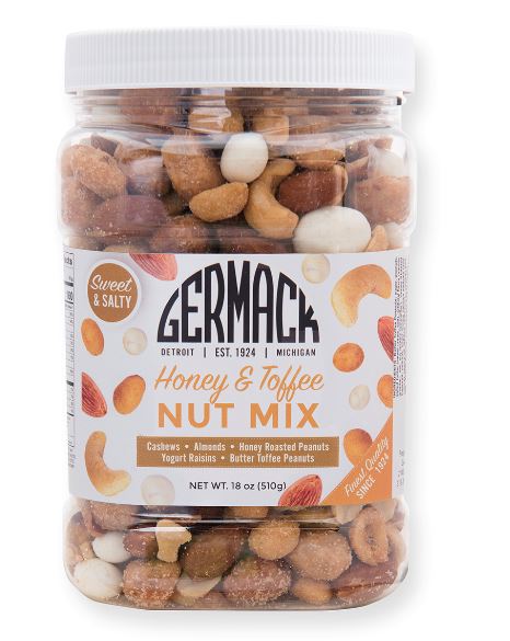 Picture Honey Nut & Toffee Nut Mix  (Peanuts, Yogurt Raisins, Cashews, Almonds) 18 oz