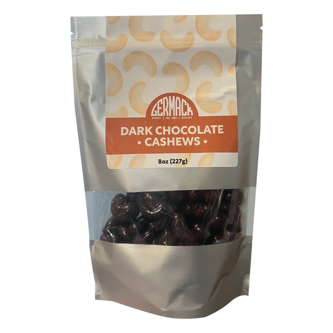 Picture Dark Chocolate Cashews 8oz