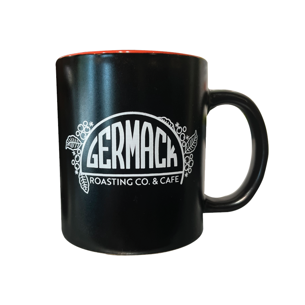 Picture Germack Ceramic Coffee Mug - Red & Black