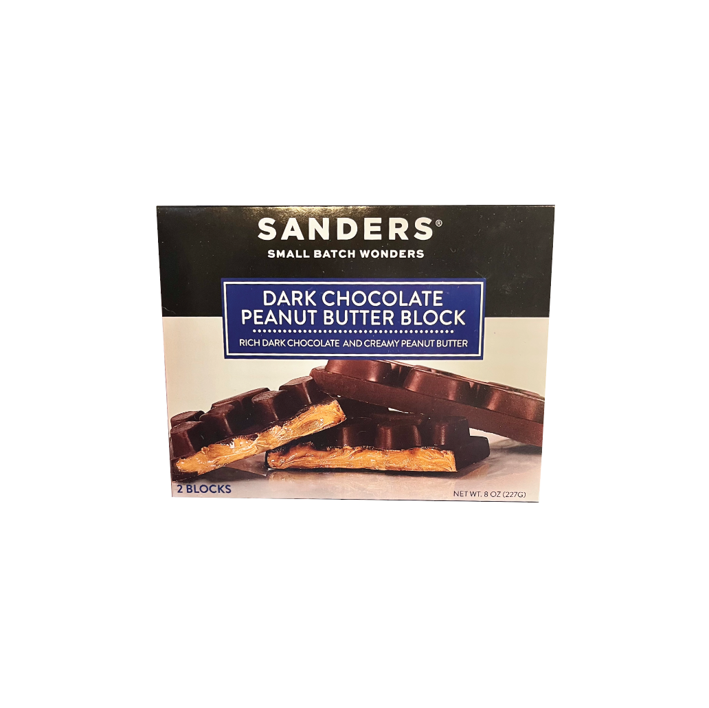 Picture Dark Chocolate Peanut Butter Block -  Sanders