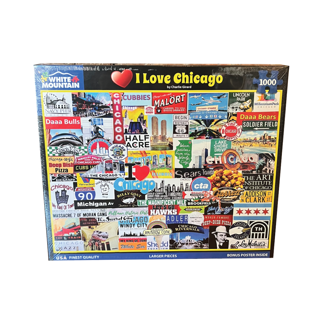 Picture I Love Chicago - 1000 Piece Puzzle