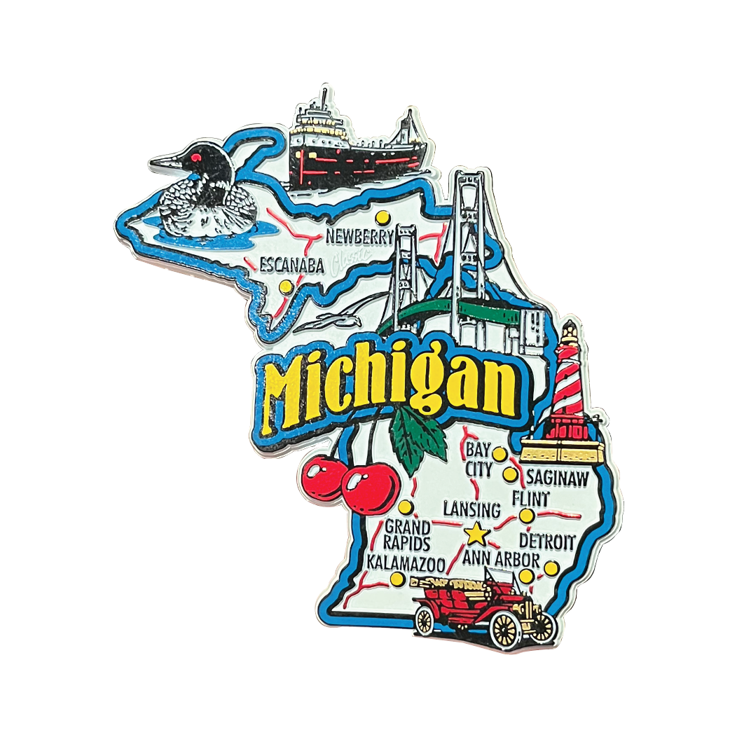 Picture Magnet - Jumbo Michigan Magnet