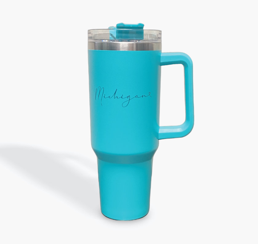 Picture Michigan - Drink Tumbler With Straw 40oz