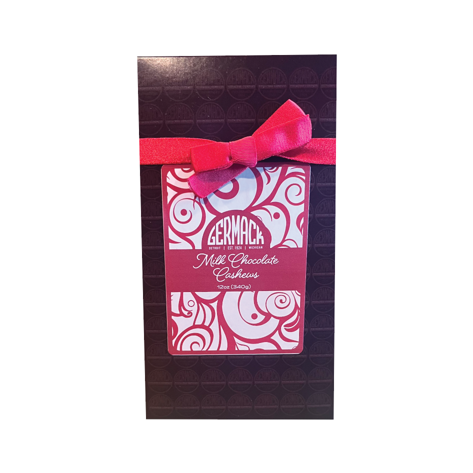 Picture Germack Milk Chocolate Cashews Holiday Gift Box - 12oz