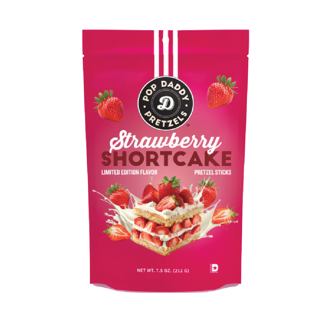 Picture Pretzels - PopDaddy - Strawberry Shortcake Seasoned - 7.5 oz