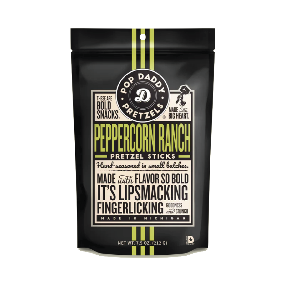 Picture Pretzels - PopDaddy - Peppercorn Ranch Seasoned - 7.5oz