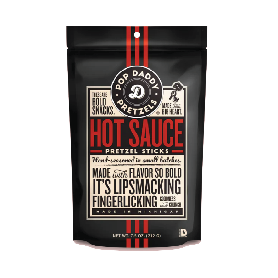 Picture Pretzels - PopDaddy - Hot Sauce Seasoned - 7.5oz