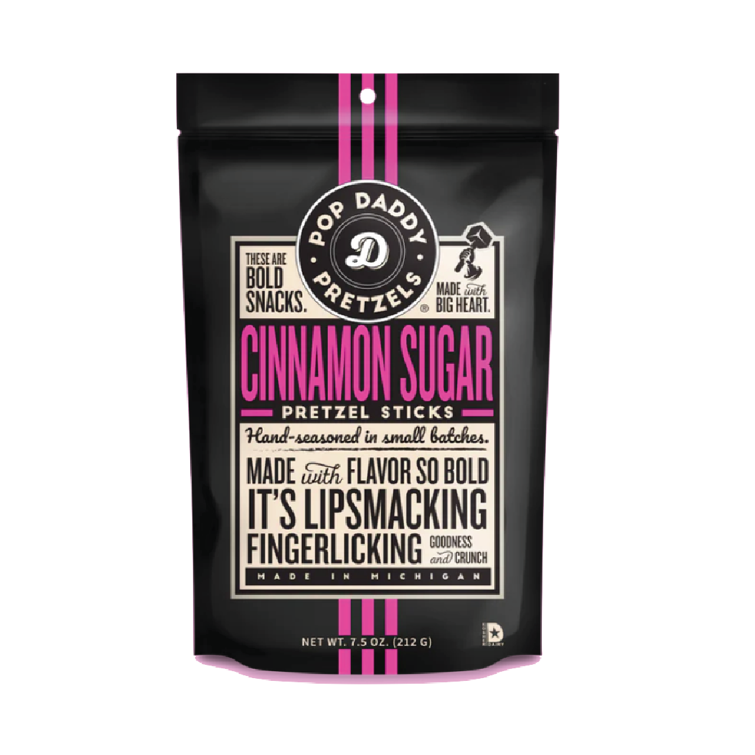 Picture Pretzels - PopDaddy - Cinnamon Sugar Seasoned - 7.5oz