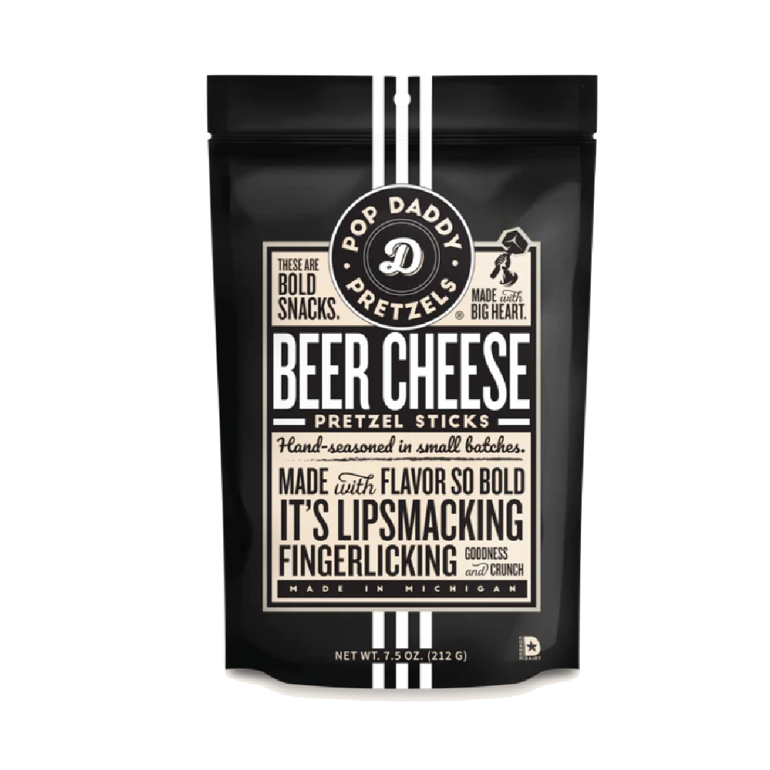 Picture Pretzels - PopDaddy - Beer Cheese Seasoned - 7.5oz