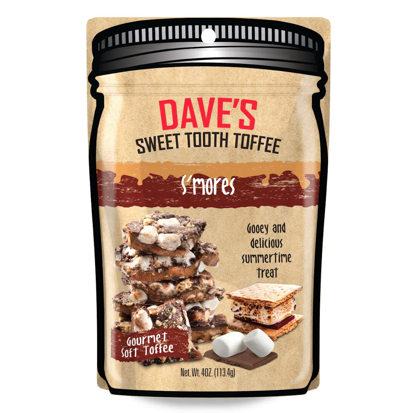 Picture Dave's Sweet Tooth Toffee 4oz - S'mores