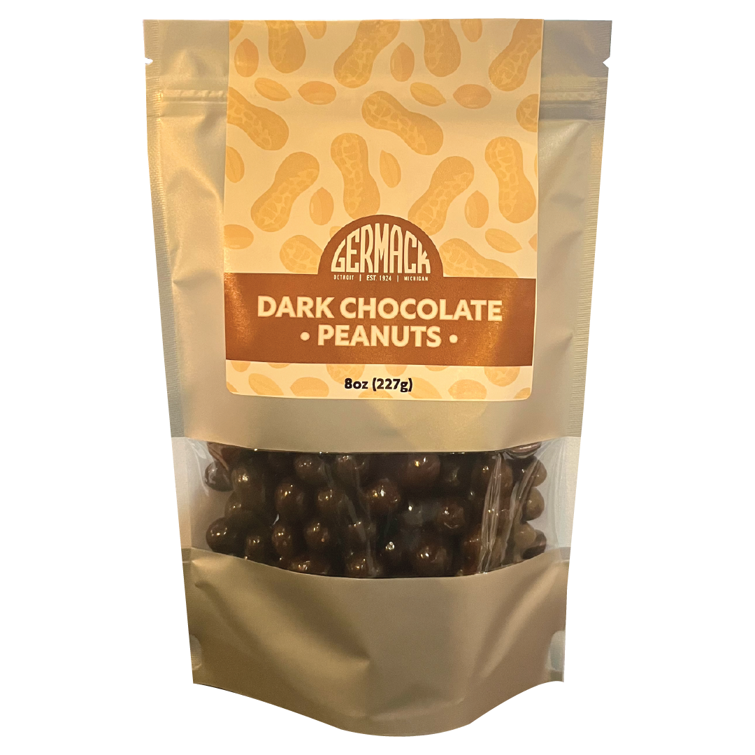 Picture Dark Chocolate Peanuts 8oz