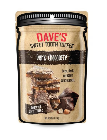 Picture Dave's Sweet Tooth Toffee - Dark Chocolate