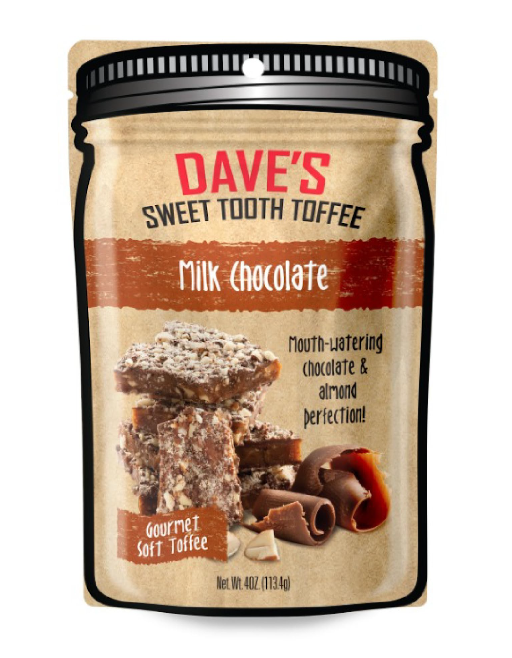 Picture Dave's Sweet Tooth Toffee - Milk Chocolate