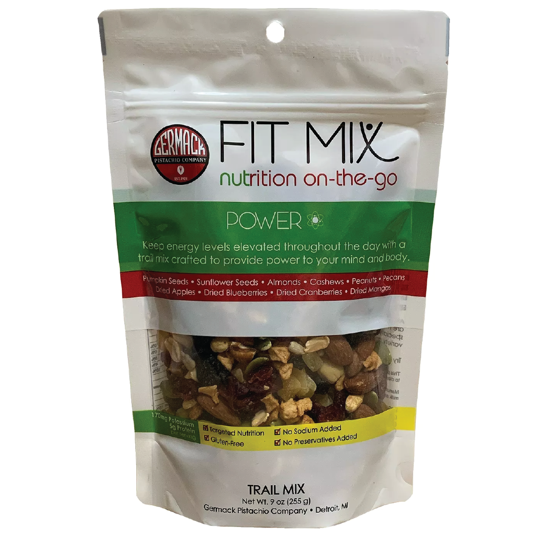 Picture FIT MIX - POWER (Sunflower Seeds, Pepitas, Peanuts, Pecans, Cashews, Almonds, Apples, Blueberries) 9oz