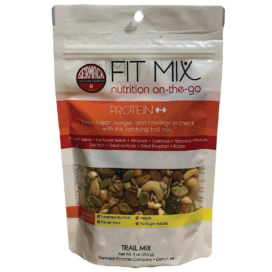 Picture FIT MIX - PROTEIN (Almonds, Pistachios, Cashews, SoyBeans, Peaches) 9oz