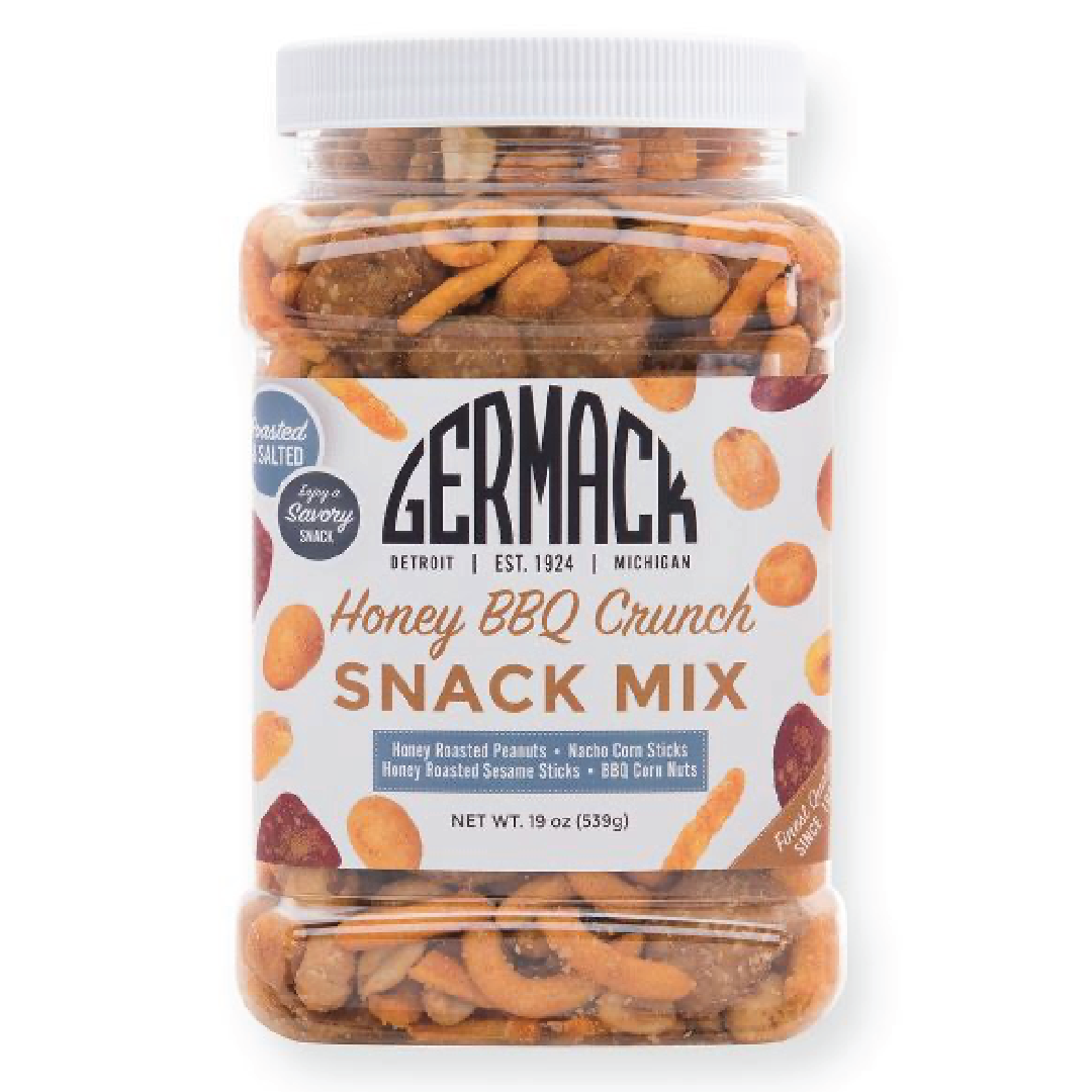 Picture Honey BBQ Crunch (Peanuts, Corn, Sesame Sticks, BBQ Corn Nuts) 19oz