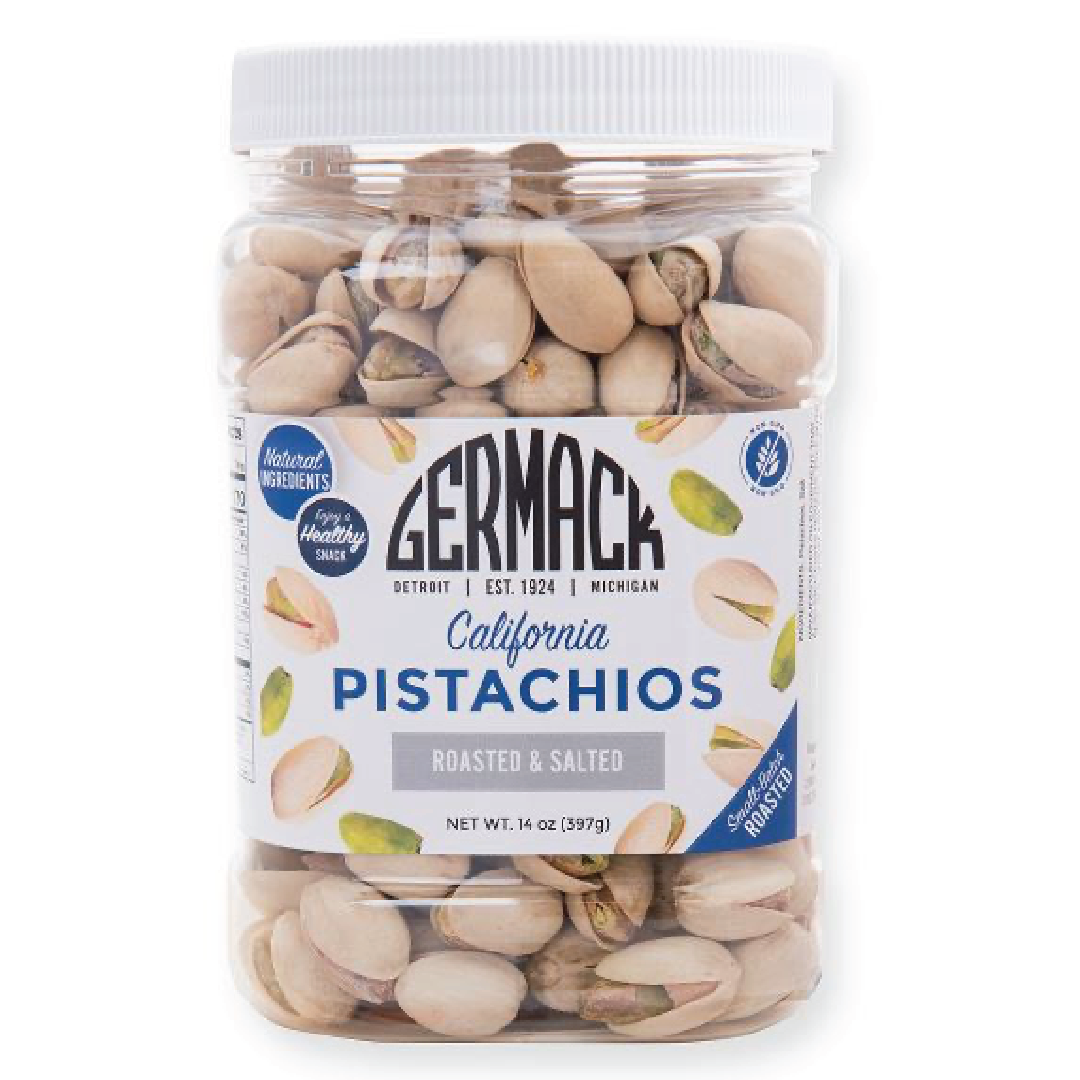 Picture Pistachios Roasted & Salted Jar 14oz