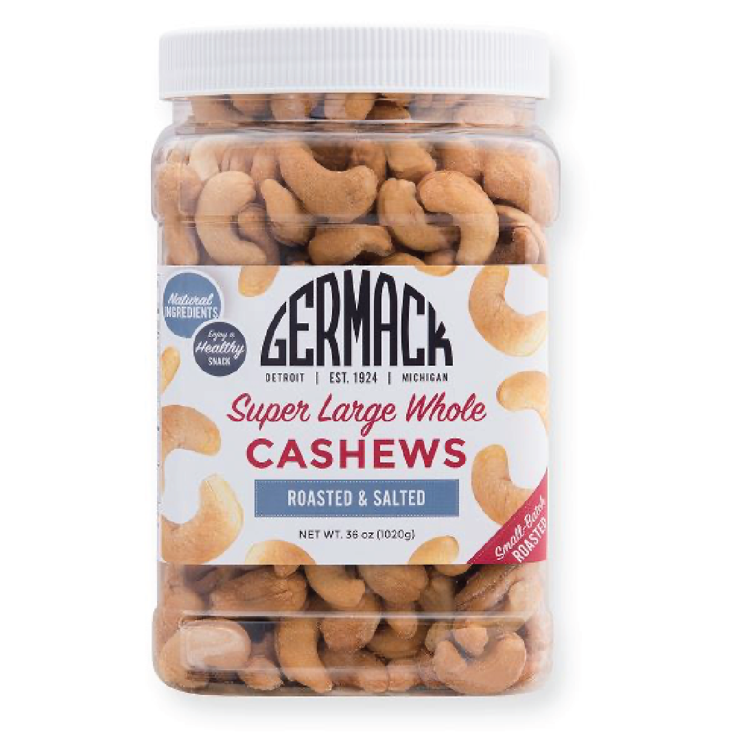 Picture Cashews - Super Large Whole - Roasted, Salted 36oz